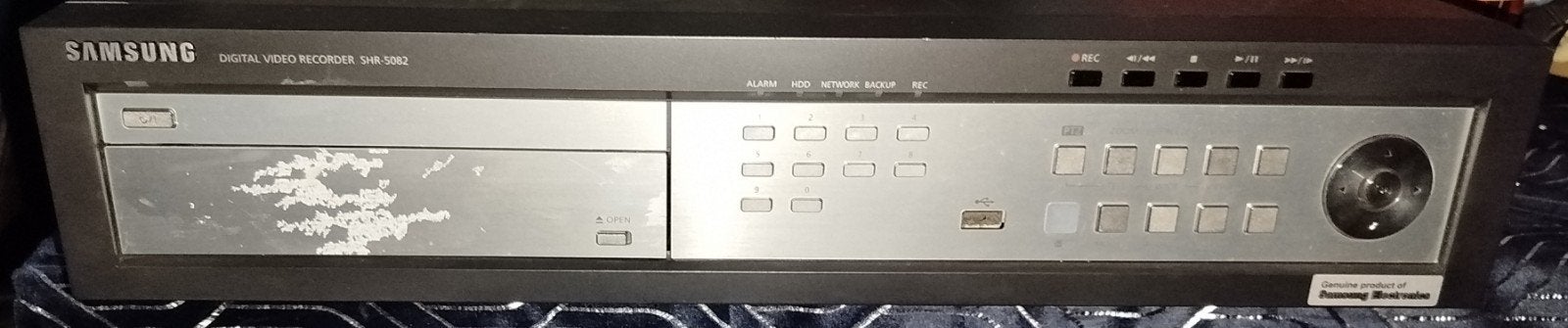 Samsung SHR-5082 Digitale Video Recorder (DVR), Support@samsung.com, Gebruikt, Samsung Electronics Co., Ltd. 129, Samsung-ro, Yeongtong-gu, Suwon-si, Gyeonggi-do, Korea