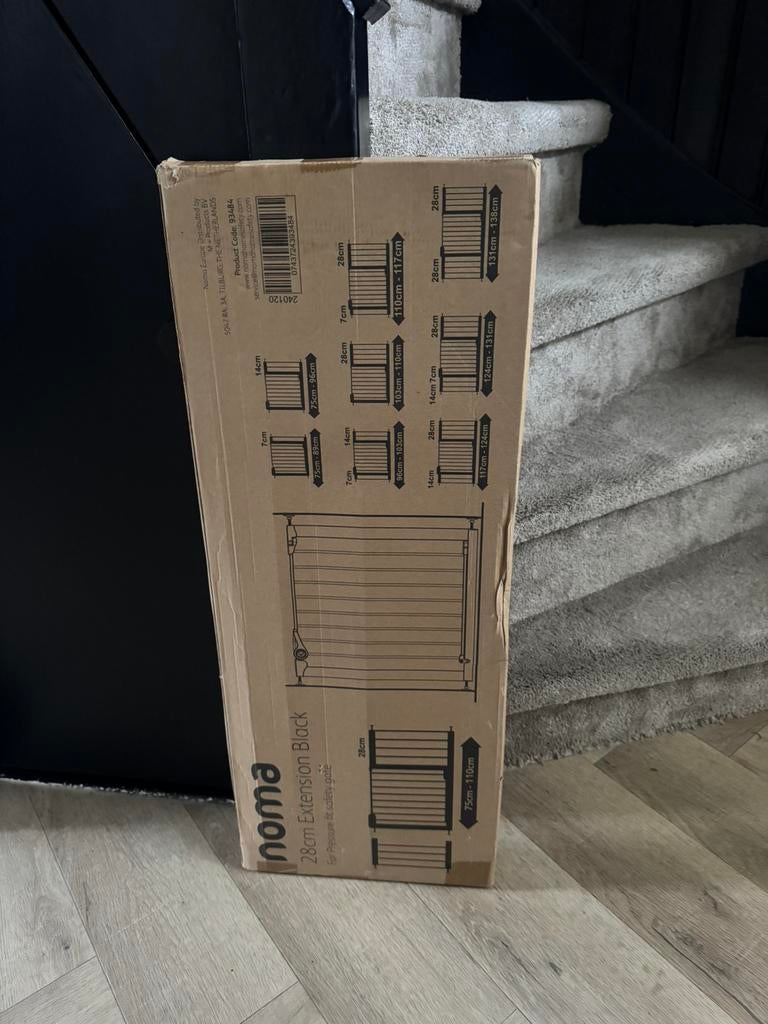 Noma trakhekje verlenging (28cm) zwart, Ophalen, Doos, Minder dan 35 cm, Zo goed als nieuw