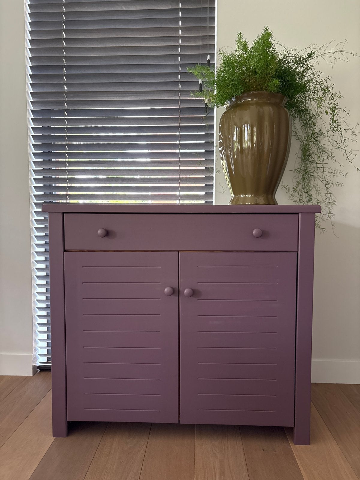 Paars kastje / commode - 102x90x53 cm, Huis en Inrichting, Kasten | Overige, Ophalen, Gebruikt
