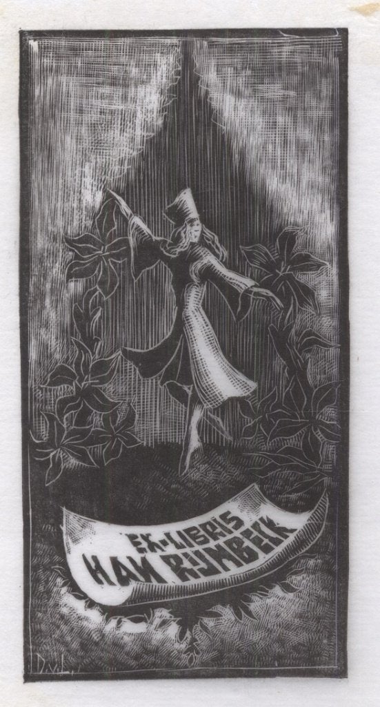 0244 Ex Libris Nederland : Dirk Govert van Luijn, 1937, Verzenden, Ex libris