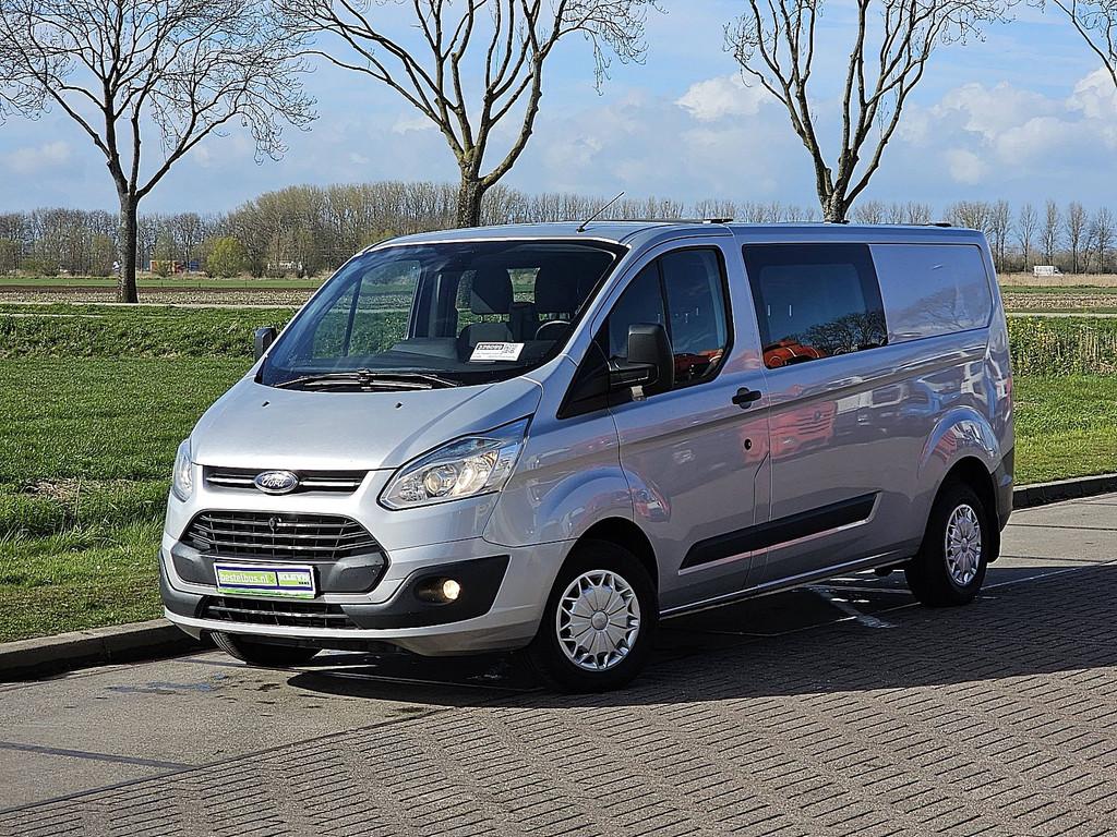 FORD TRANSIT CUSTOM ac dubbel cabine 6p, Voorwielaandrijving, Euro 5, 125 pk, Gebruikt
