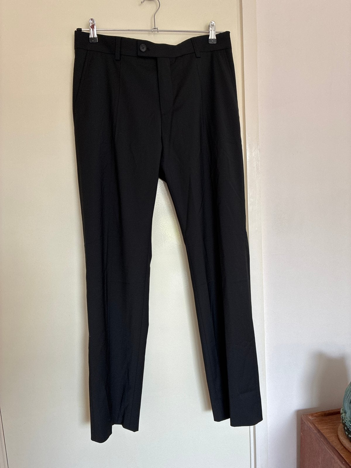 Filippa K Hugo Wollen Broek - Zwart - Maat 48, Ophalen of Verzenden, Zo goed als nieuw, Maat 48/50 (M), Zwart