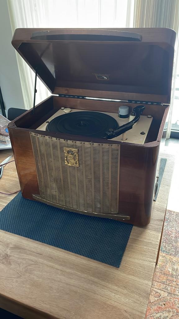 Pathe’ Marconi 3355s platenspeler meubel, Audio, Tv en Foto, Platenspelers, Overige merken, Gebruikt, Automatisch, Ophalen of Verzenden