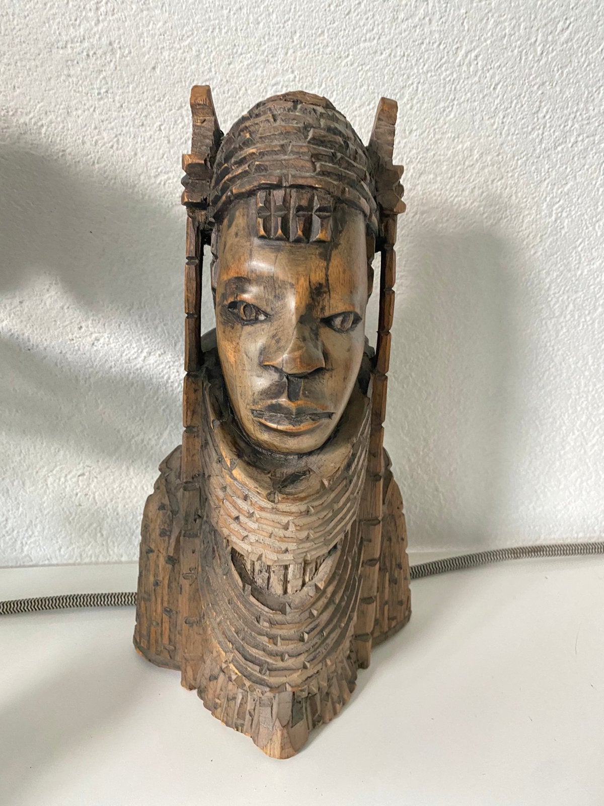 Beeld,borstbeeld,buste beeld,hout,Afrika, Ophalen