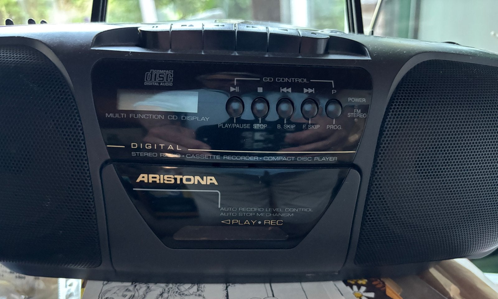 Aristona Digital Stereo Radio Cassette Recorder CD Speler, Ophalen of Verzenden, Gebruikt, Radio, Met cd-speler