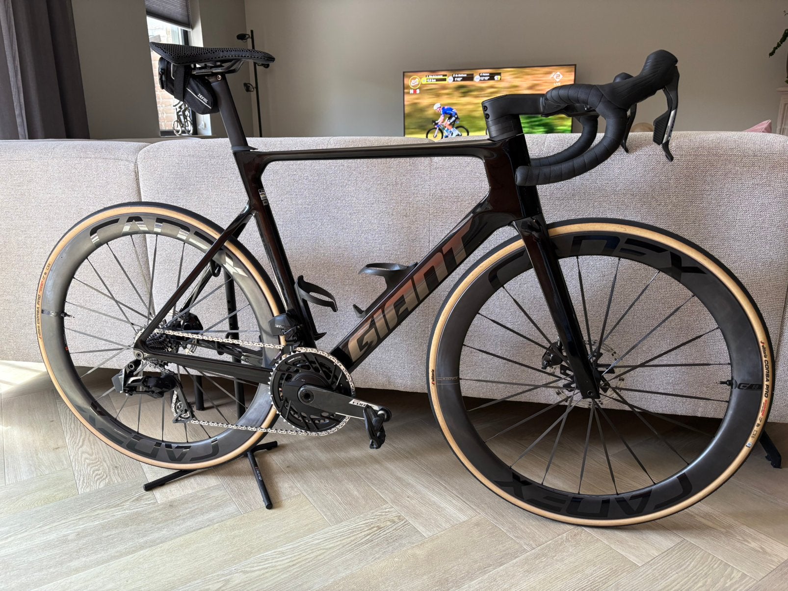 Giant Propel Adv. Pro 0 M/L(56)Topstaat/SRAM Force E1/Powerm, Fietsen en Brommers, Fietsen | Racefietsen, Ophalen, 28 inch, Carbon