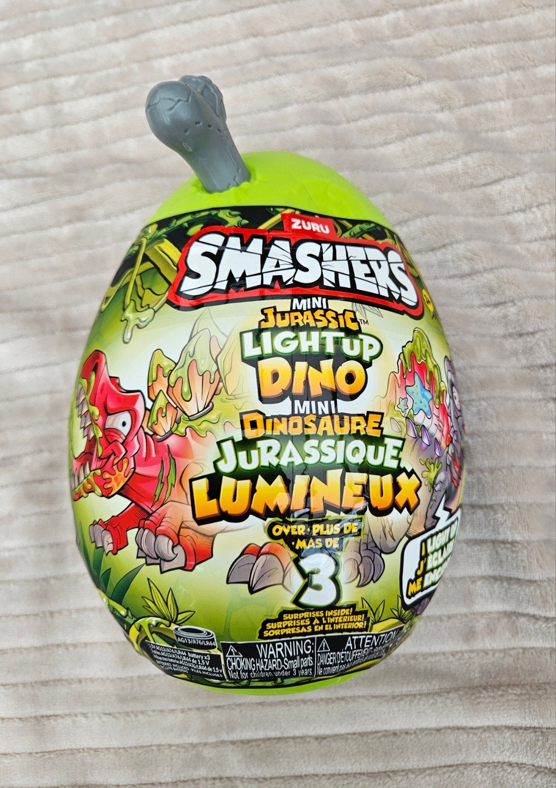 Zuru Smashers Mini Jurassic Light Up Dino Ei - Nieuw, Ophalen of Verzenden, Nieuw