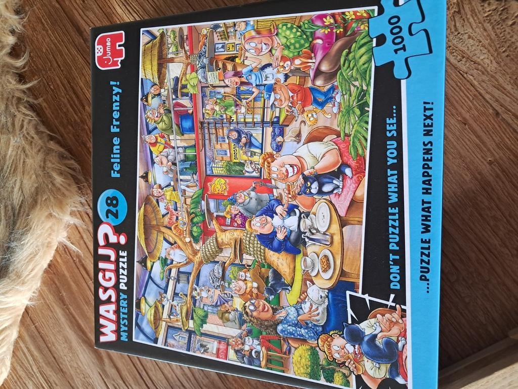 Te koop Wasgij Mystery 28 Feline Frenzy, Ophalen of Verzenden, 500 t/m 1500 stukjes, Zo goed als nieuw