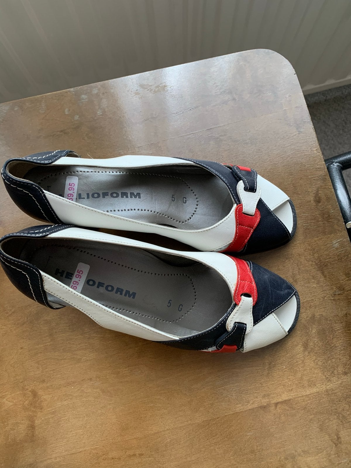 Helioform Ballerina's - Zwart, Wit, Rood 37.5, Ophalen of Verzenden, Zo goed als nieuw, Zwart, Ballerina's
