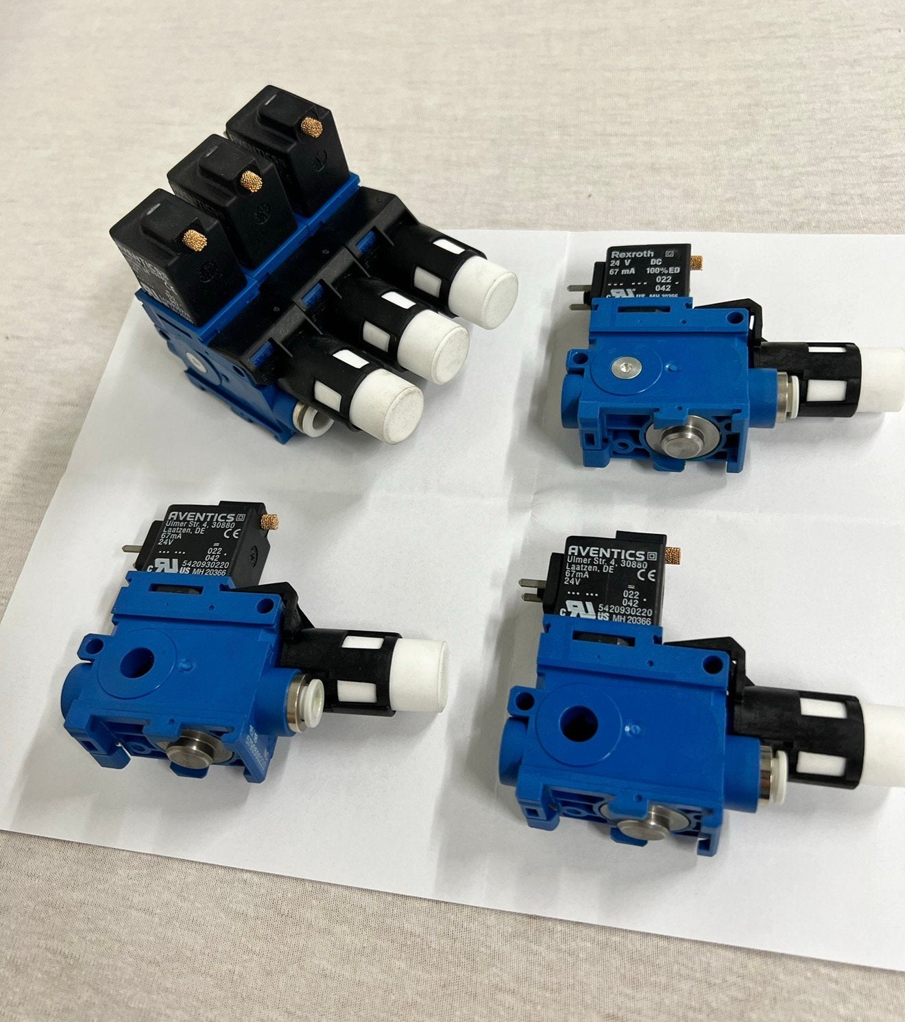 6x Pneumatische magneetklep magneet ventiel Aventics-Rexroth, Hobby en Vrije tijd, Nieuw, Ophalen of Verzenden, H, H