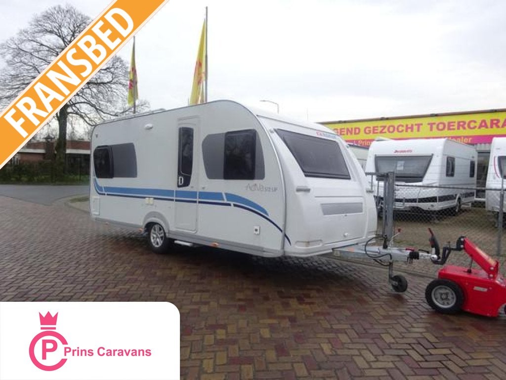 Adria Adiva 502 UP Met Mover, Caravans en Kamperen, Reservewiel, Rondzit, Bedrijf, Tot en met 4