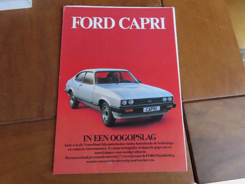 Instructieboek Ford Capri 12-1979 incl. V6-modellen, Ophalen of Verzenden