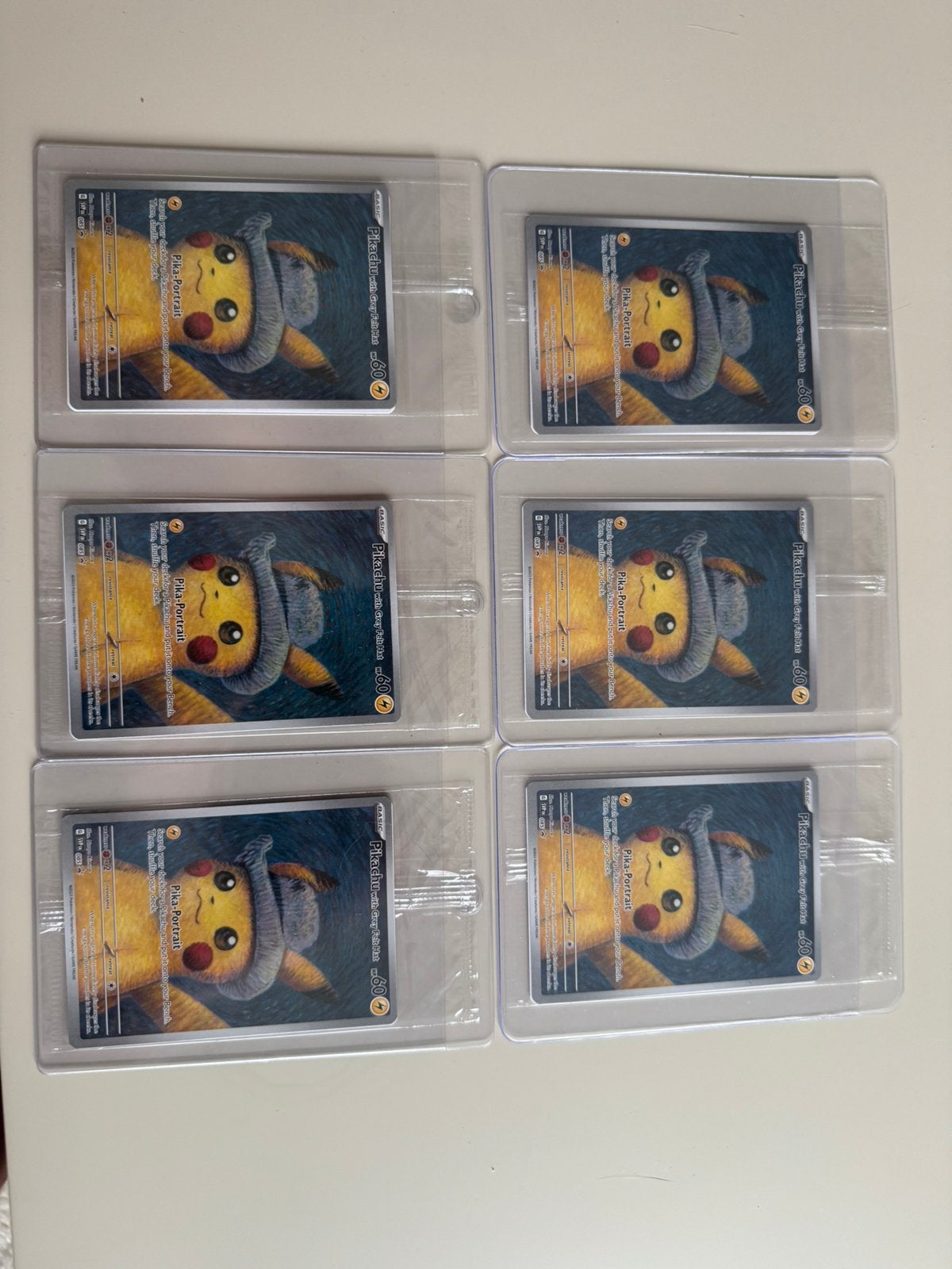 Pikachu van gogh geseald Pokémon Kaart (6 stuks) pstuk prijs, Ophalen of Verzenden, Nieuw, Meerdere kaarten