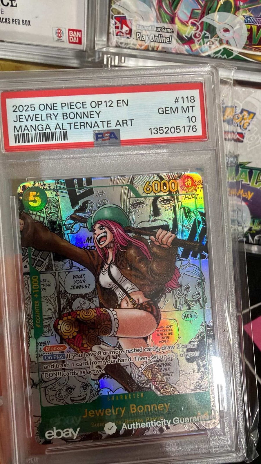 Jewerly Bonney Manga OP12 PSA 10 EN | ONE PIECE TCG, Hobby en Vrije tijd, Verzamelkaartspellen | Yu-gi-Oh!, Ophalen of Verzenden
