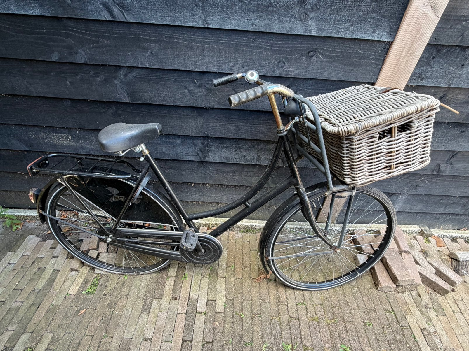 Omafiets dames, Fietsen en Brommers, Fietsen | Dames | Omafietsen, Ophalen, Gebruikt, Terugtraprem, Handrem