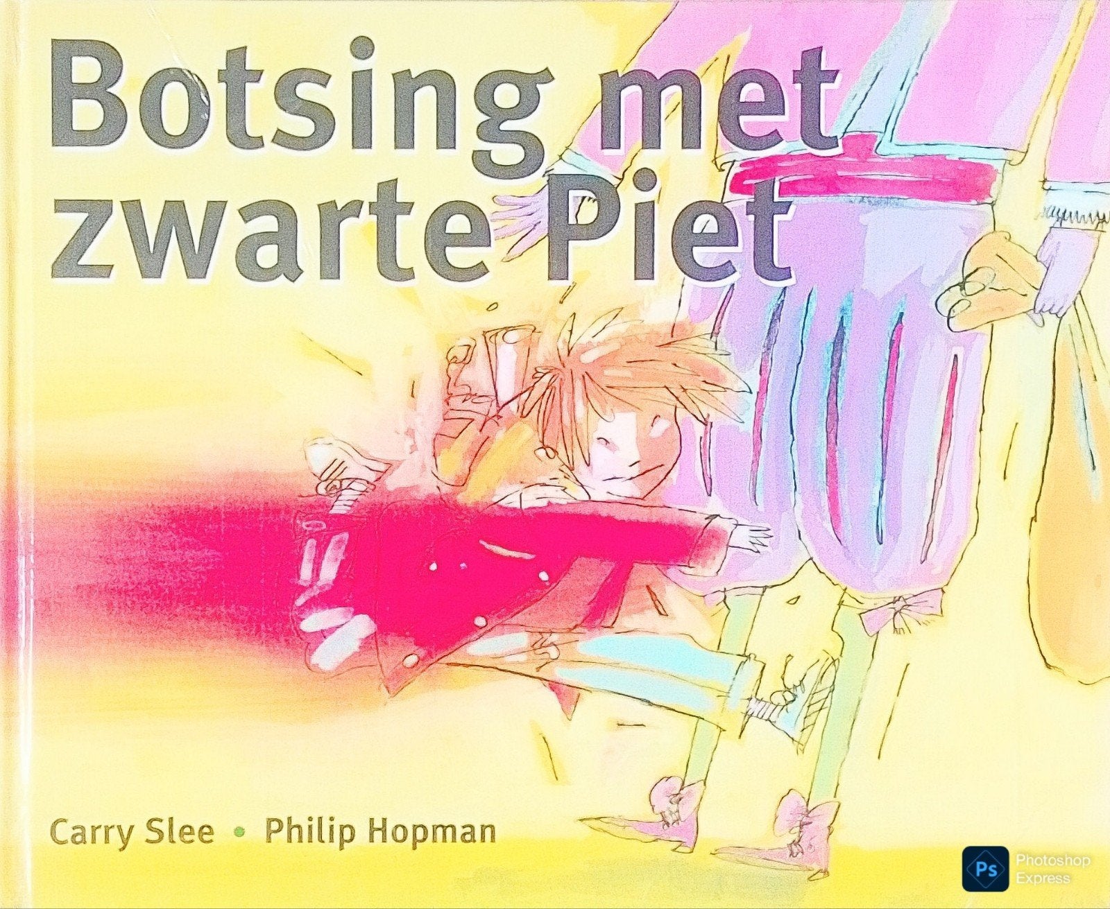 Botsing Met Zwarte Piet, Gelezen, Carry Slee • Philip Hopman., Ophalen of Verzenden, Fictie