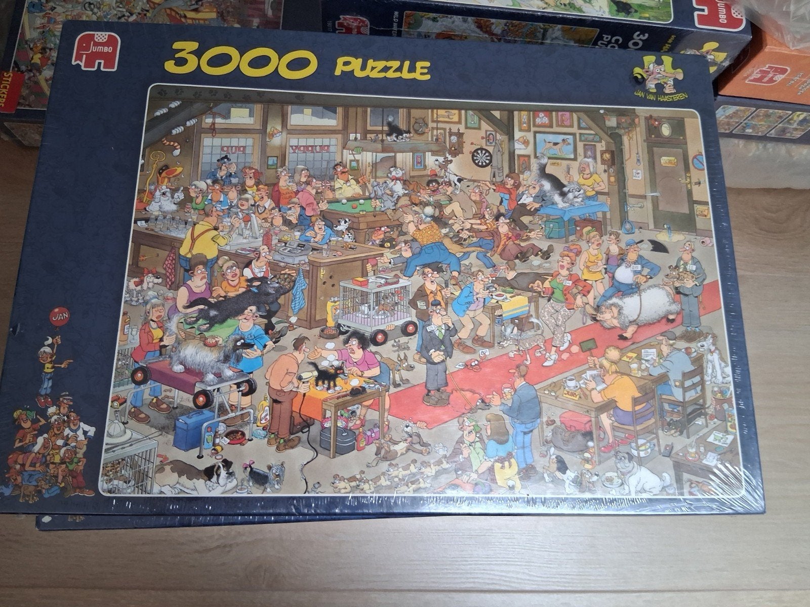 Jan van Haasteren puzzel De hondenshow 3000 st Nieuw, Hobby en Vrije tijd, Denksport en Puzzels, Ophalen of Verzenden, Meer dan 1500 stukjes