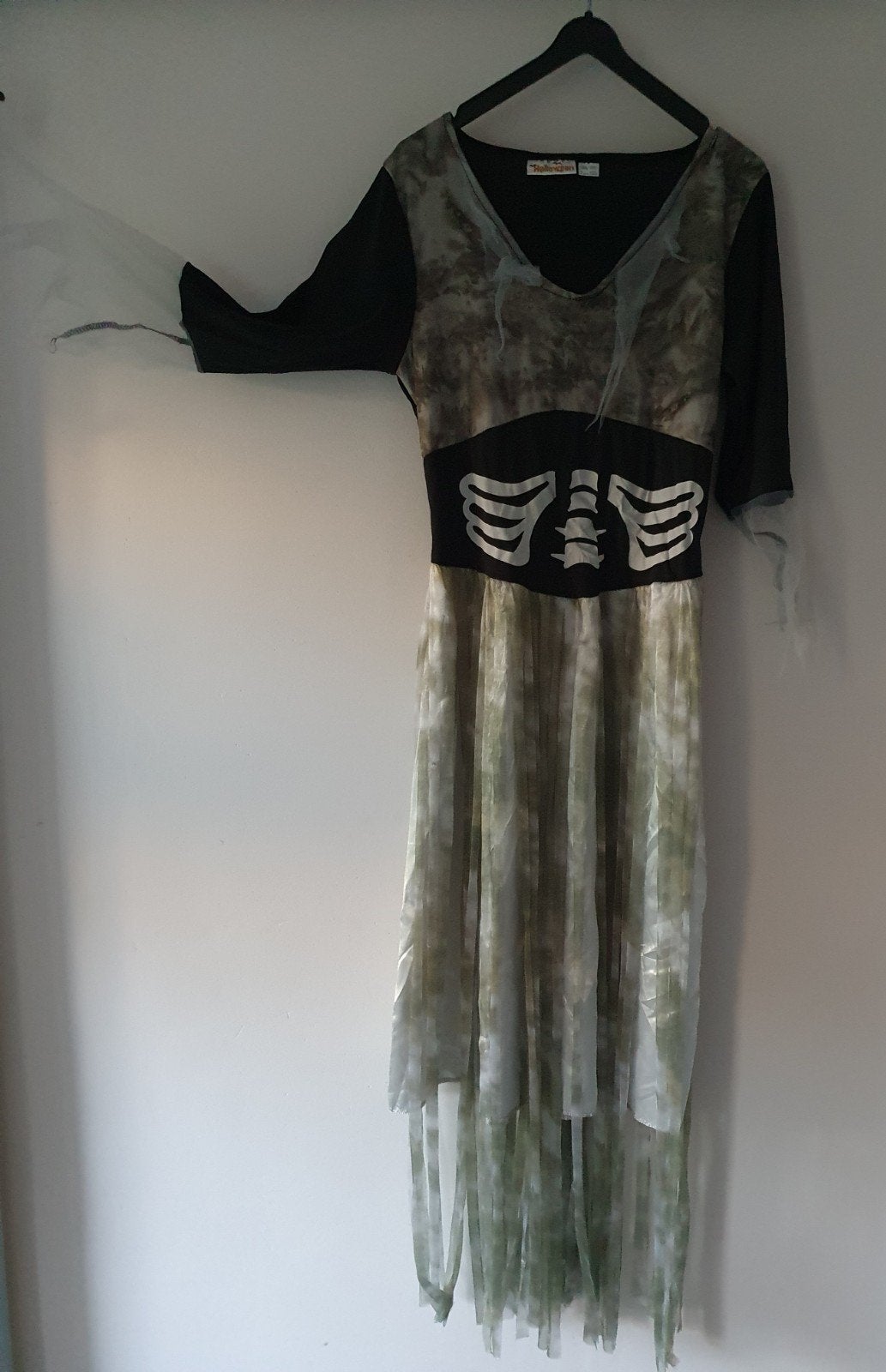 halloween jurk dames S skelet zombie, Ophalen of Verzenden, Zo goed als nieuw, Halloween, Kleding