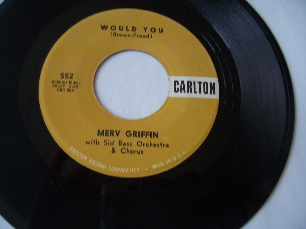 Merv Griffin / Carlton 552 / Would you, Cd's en Dvd's, Gebruikt, Overige genres, 7 inch, Ophalen of Verzenden
