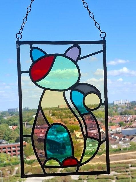 Glas in lood, raamhanger, Ophalen of Verzenden