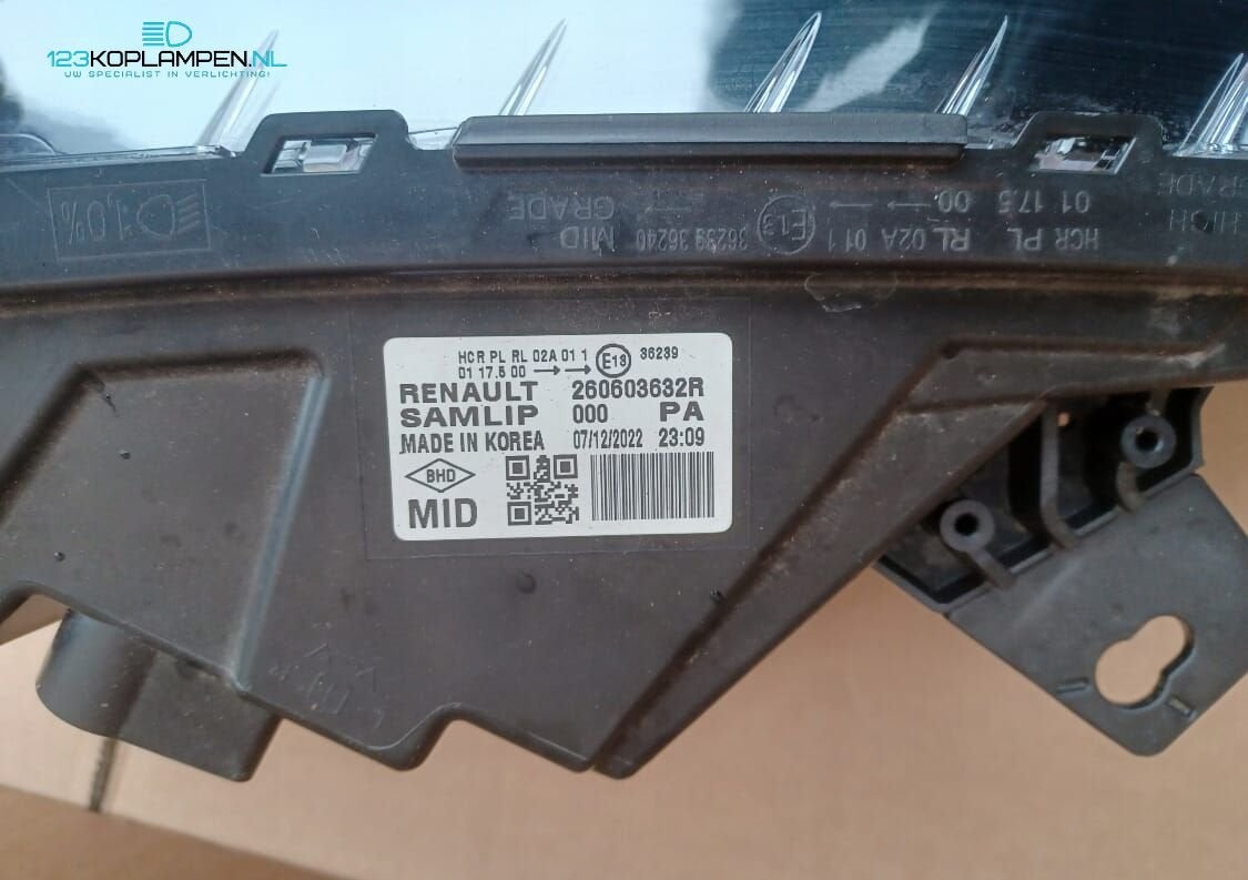 Renault Arkana Full Led Mid 260603632R koplamp links, Gebruikt, -, Renault, -