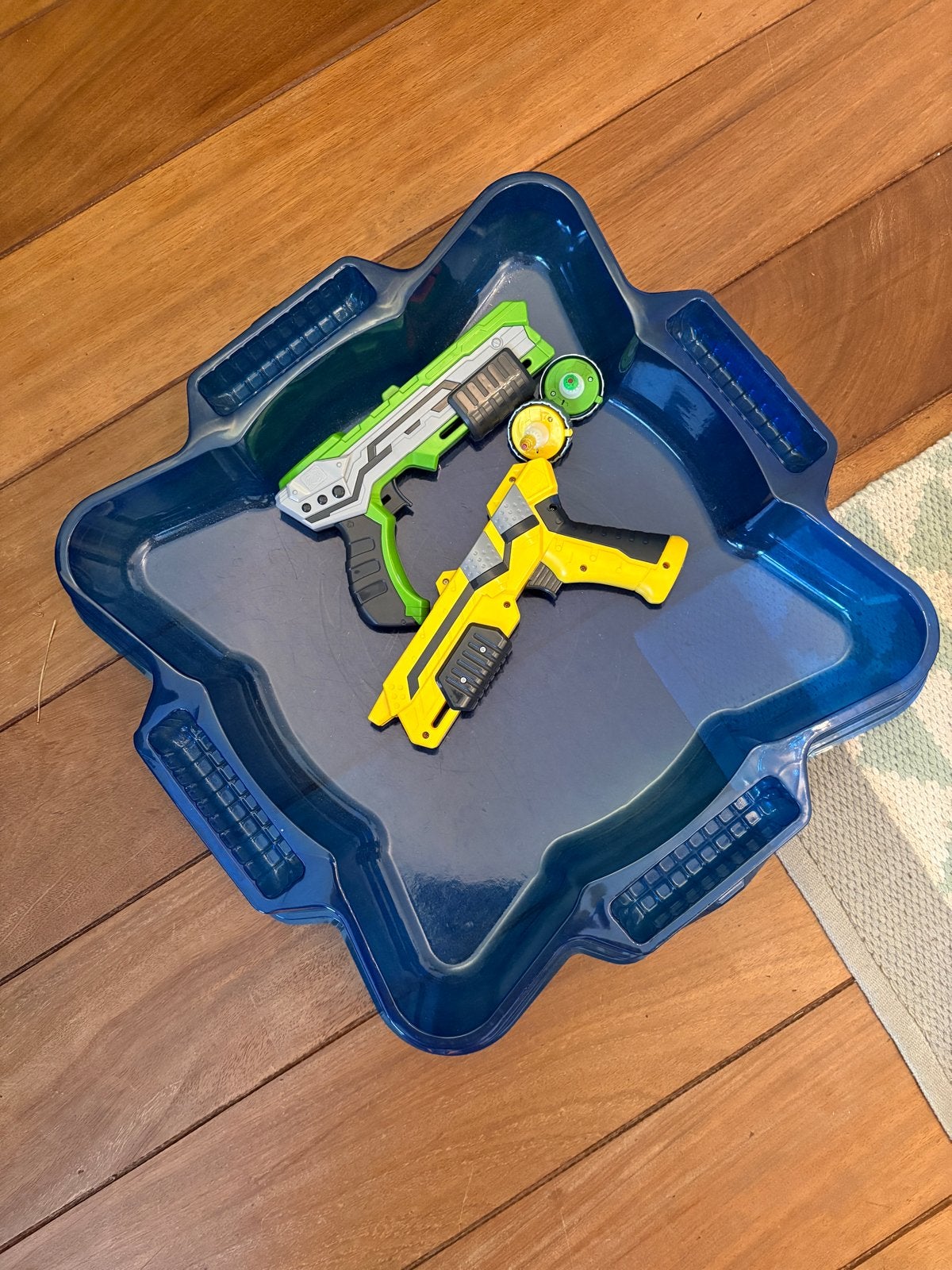 Silverlit spinner set met arena - groen en geel, Ophalen, Gebruikt, Jongen of Meisje