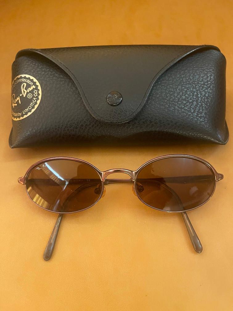 Vintage B&L Ray-ban ovale Uptown bronzen zonnebril R06, Ray-Ban USA, Zonnebril, Bruin, Ophalen of Verzenden
