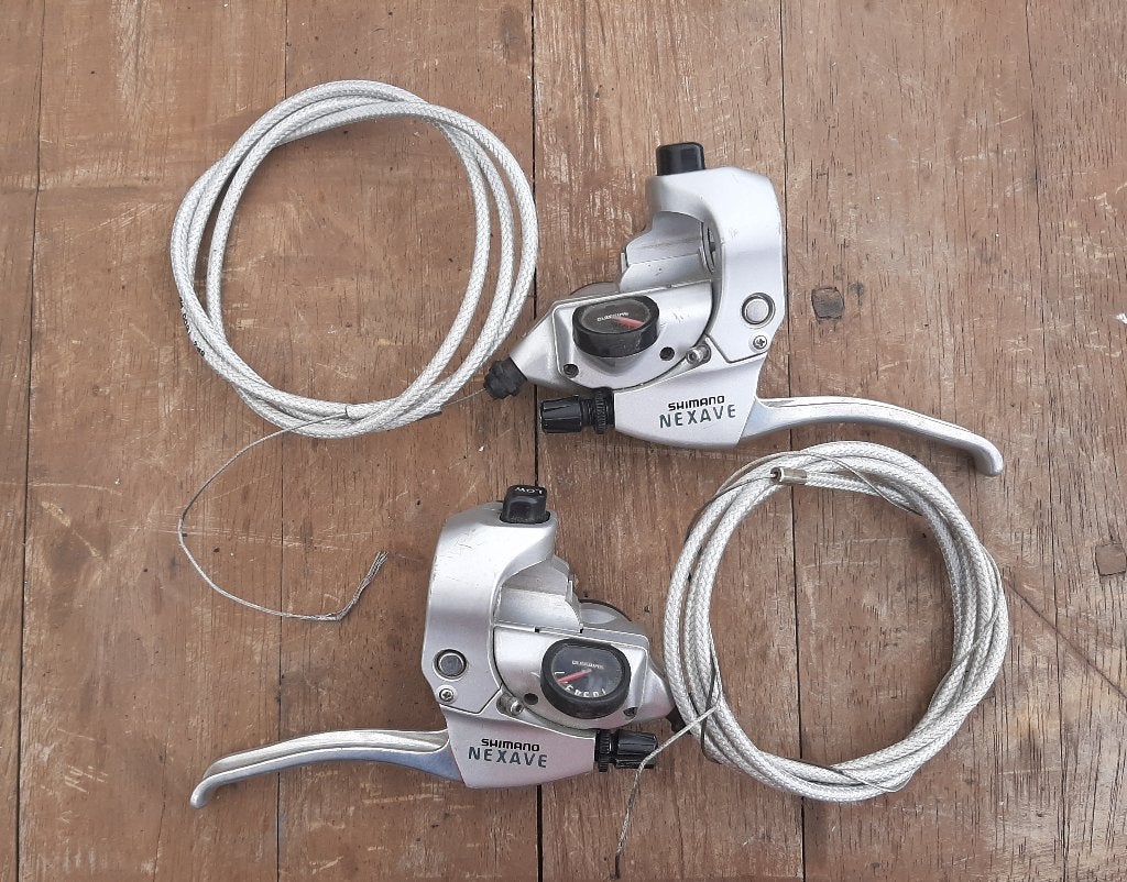 Shimano Nexave ST-T300 Schakel - Remhendel 3 x 7 Speed Grijs, Fietsen en Brommers, Fietsonderdelen, Ophalen, Ligfiets, Remmen
