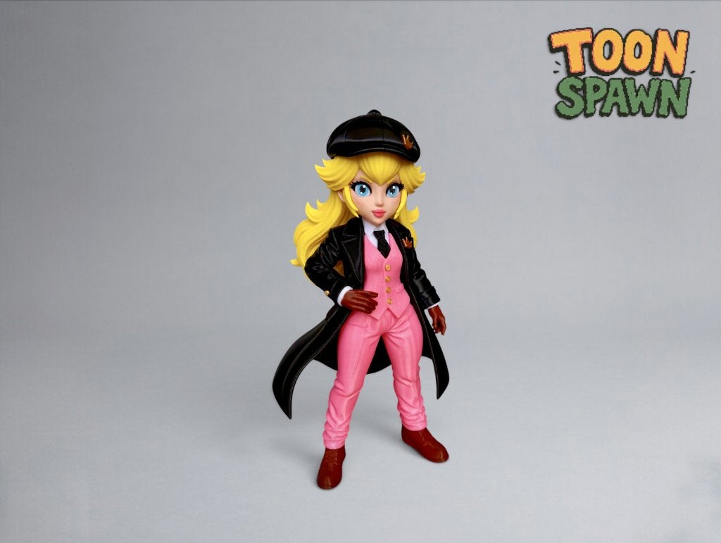 Princess Peach – Peaky Blinders Mash‑up – 34 cm, Ophalen of Verzenden, Nieuw, Overige typen