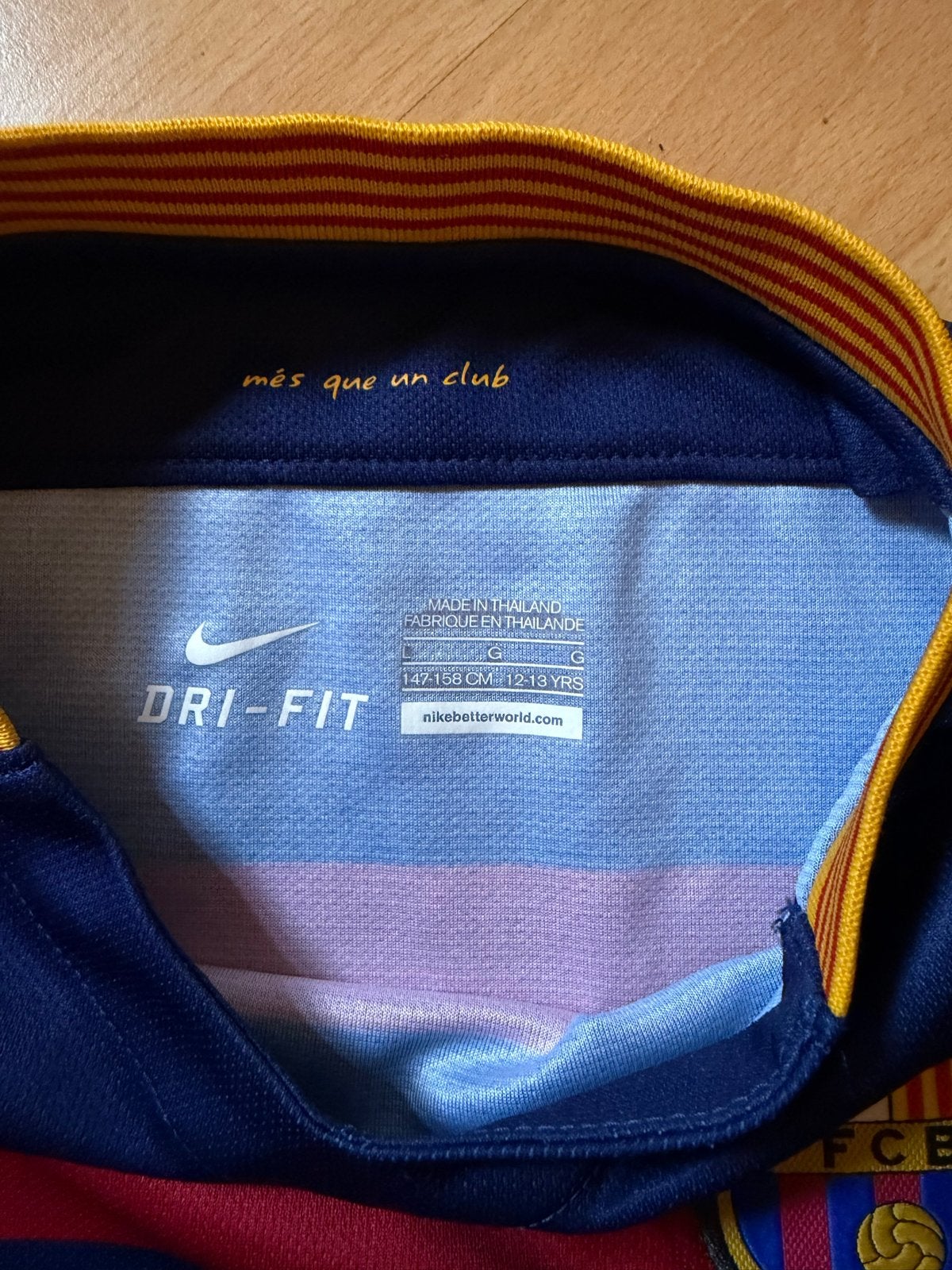 FC Barcelona thuistenue Nike Dri-Fit 147-158 cm (12-13 jaar), Kinderen en Baby's, Kinderkleding | Maat 152, Ophalen, Gebruikt