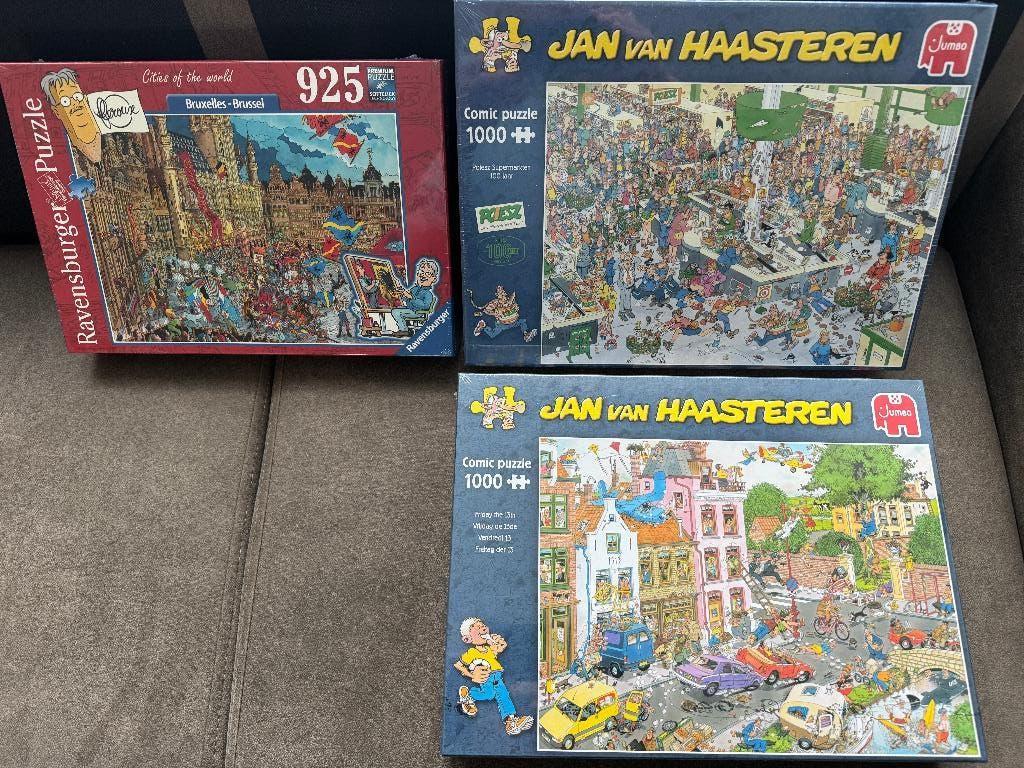 2 nieuwe puzels 1000 st. van Haasteren-Flerouce, Hobby en Vrije tijd, Ophalen of Verzenden, 500 t/m 1500 stukjes, Nieuw, Legpuzzel