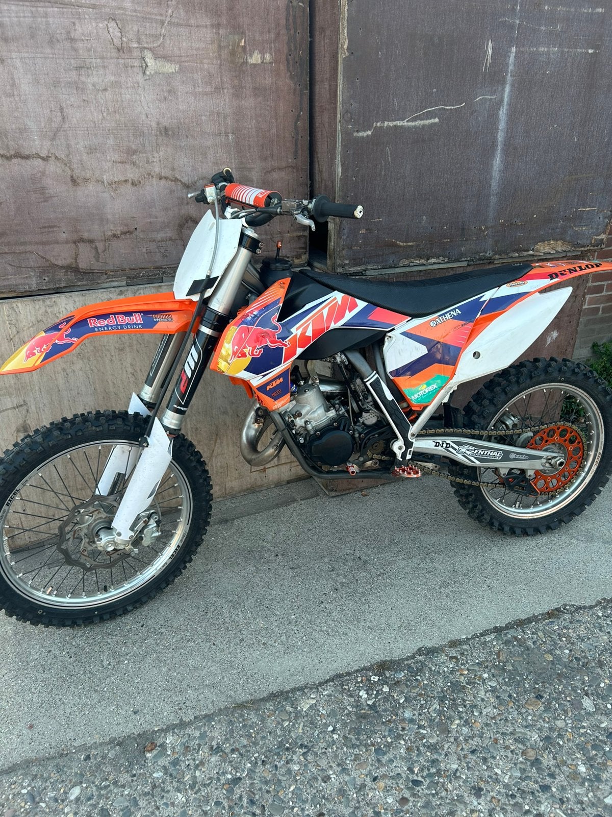 2 crossmotors ktm sx 125 suzuki rm 125, Ophalen, Zo goed als nieuw, Suzuki