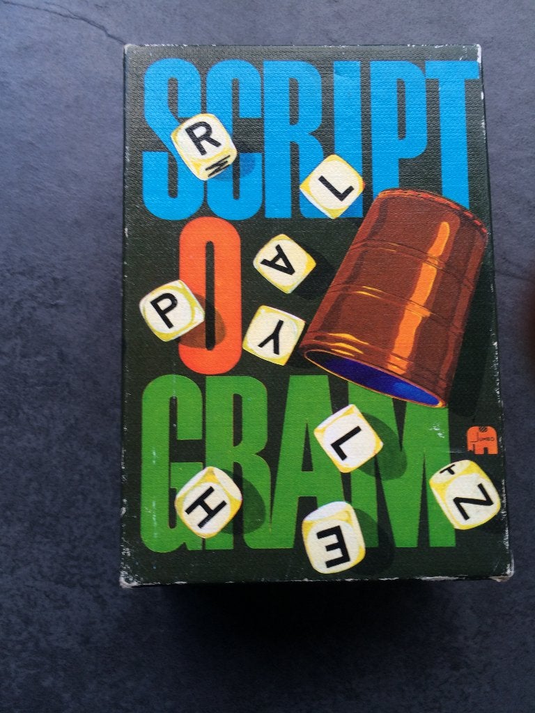 Scriptogram nostalgisch spel van jumbo uit 1965 zandloper, Een of twee spelers, Ophalen of Verzenden, Gebruikt, Reisspel