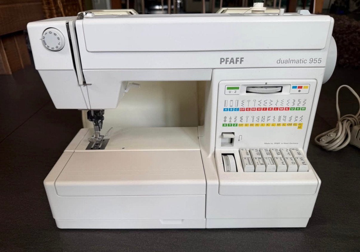 Pfaff Dualmatic 955 naaimachine, Ophalen of Verzenden, Zo goed als nieuw, Naaimachine, Pfaff