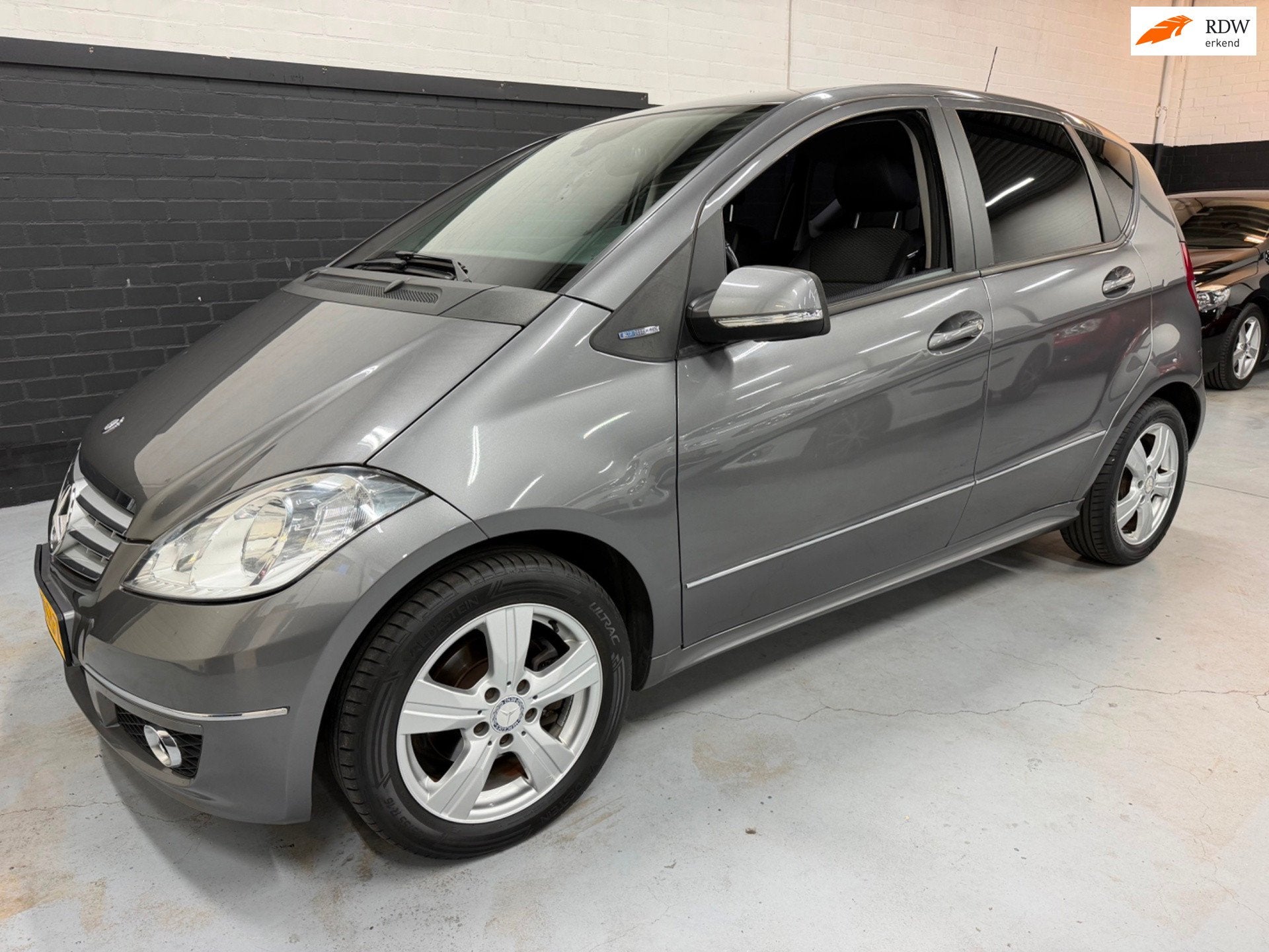 Mercedes-Benz A-klasse 160 BlueEFFICIENCY Edition 125 Avantg, Auto's, Voorwielaandrijving, Euro 5, Zwart, Leder en Stof
