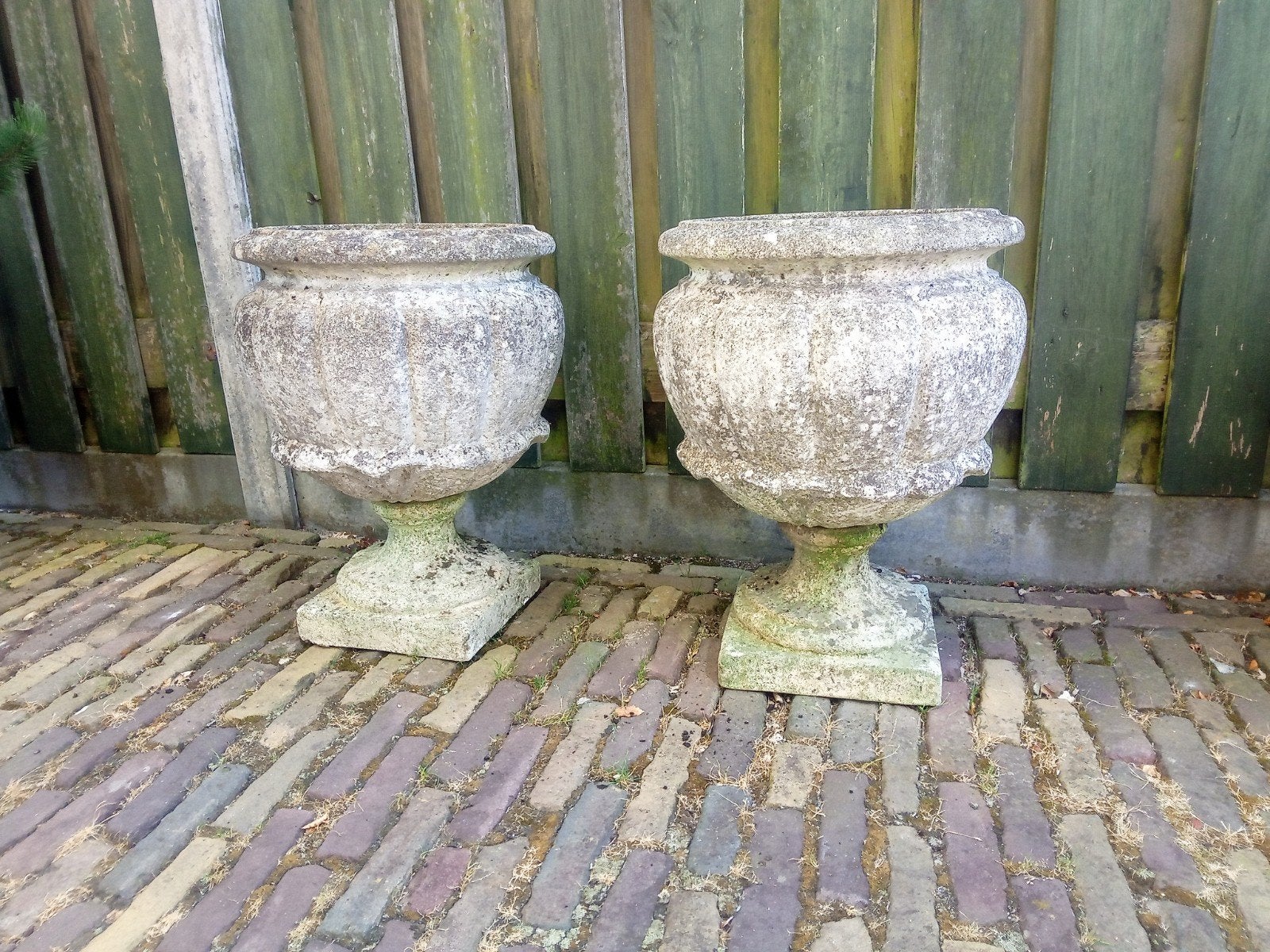 2 oude plantpotten, Tuin en Terras, Tuinvazen, Ophalen, Gebruikt