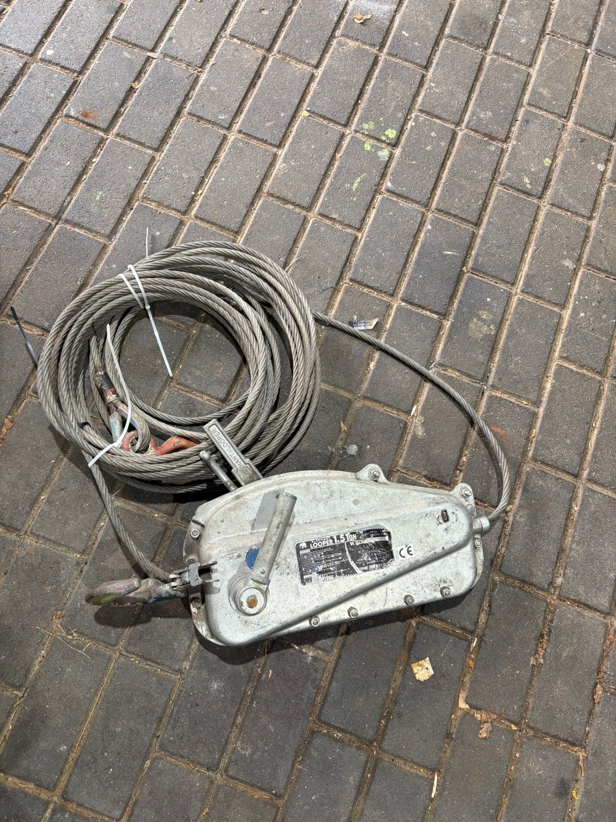 Kabel lier / elephant looper, Ophalen, Zo goed als nieuw