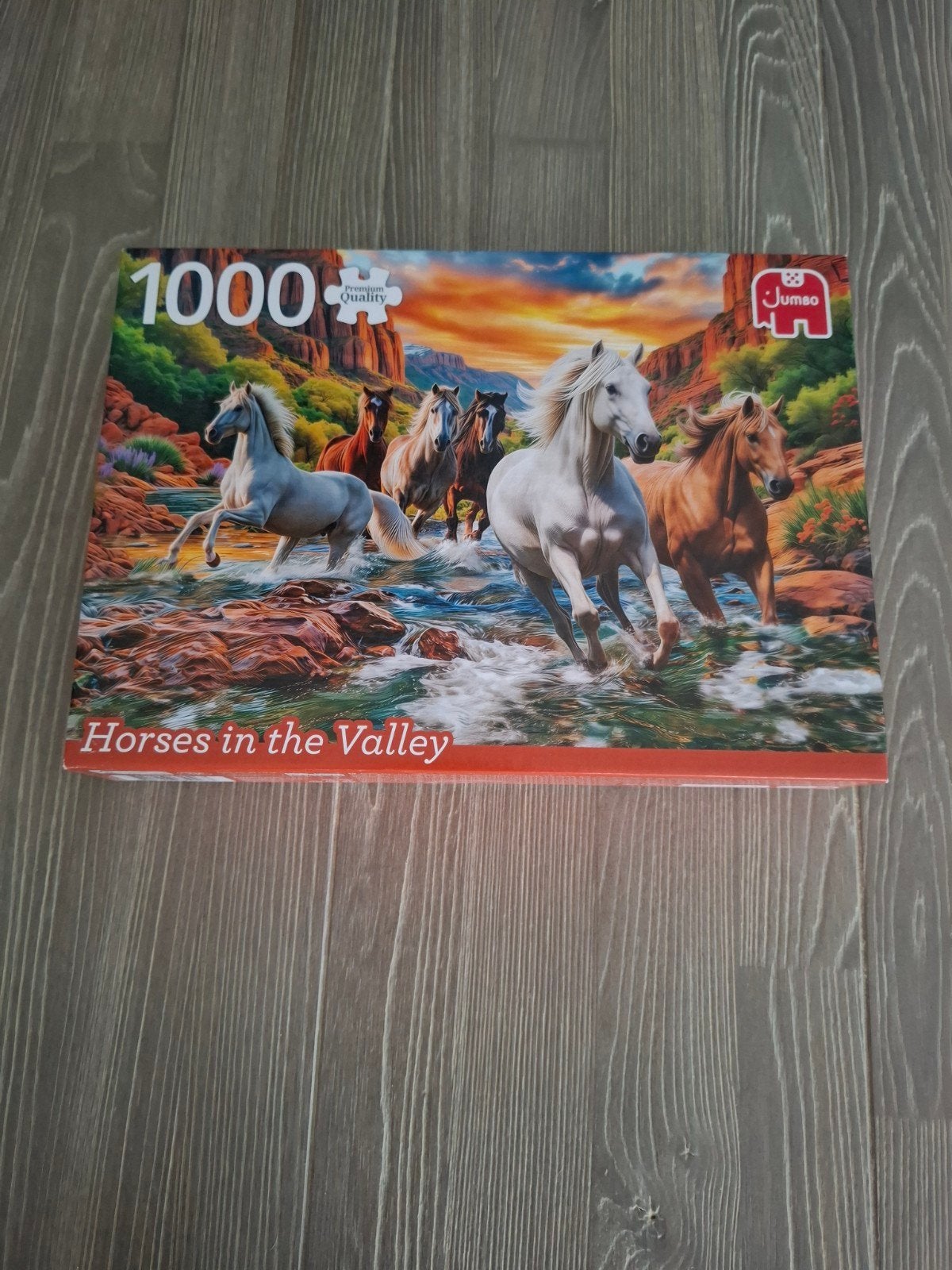 Nieuw Jumbo Legpuzzel 1000 stukjes - Horses in the Valley, Ophalen of Verzenden, 500 t/m 1500 stukjes, Nieuw, Legpuzzel