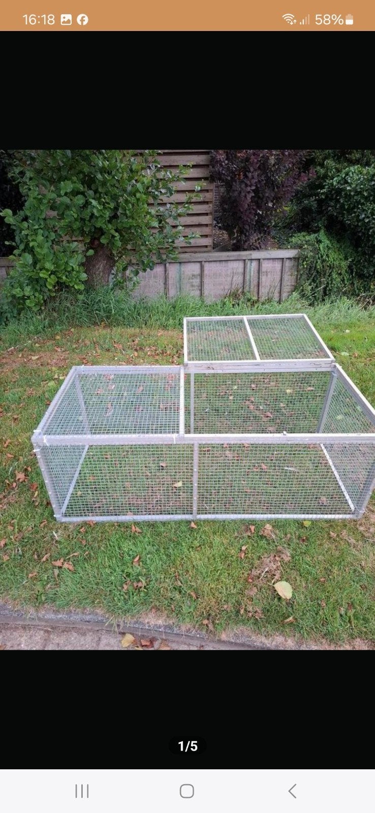 Buitenren van aluminium gazen panelen, Ophalen, 110 cm of meer, Ren, 60 tot 90 cm
