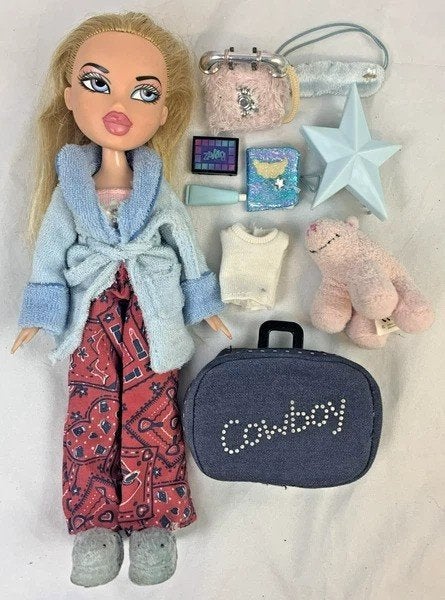 Bratz Cloe Slaapfeestje Pop 2001 Sleepover vintage MGA, Coolsingel 104, 3011 AG Rotterdam, Netherlands, Verzenden, Zo goed als nieuw