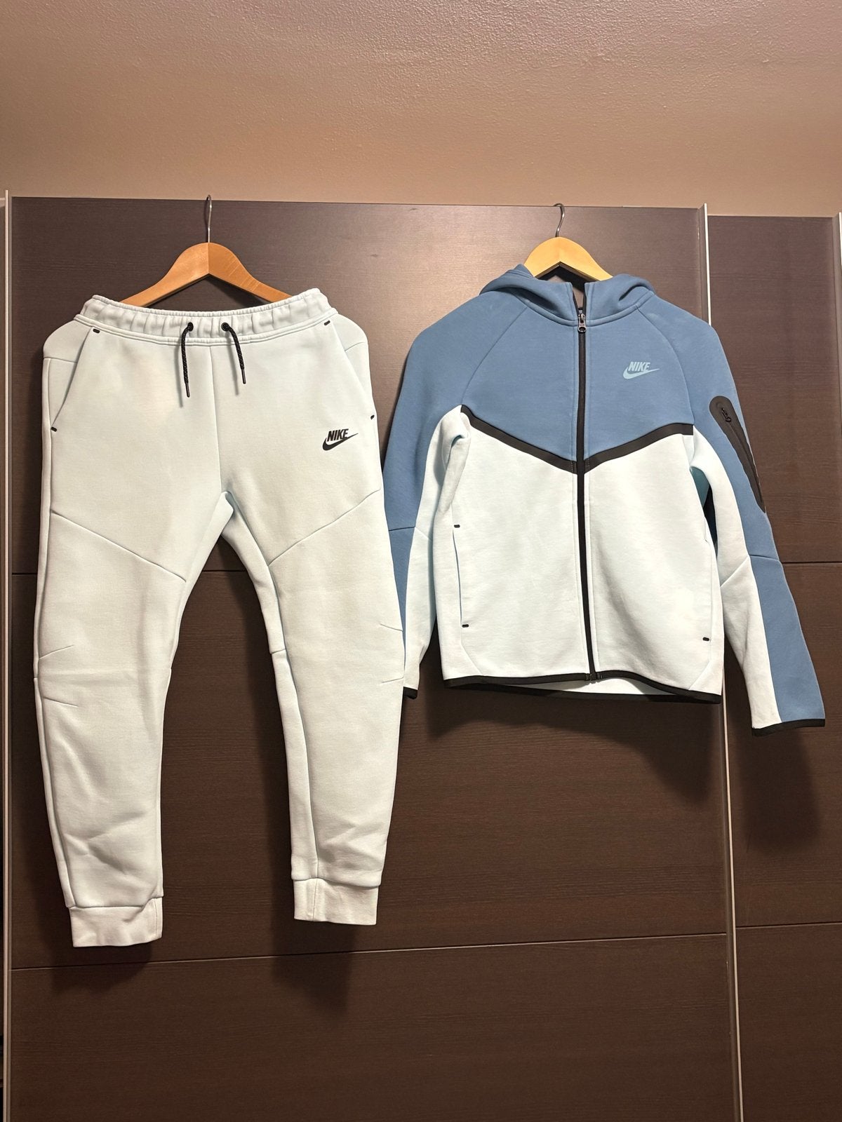 Nike Tech Fleece Trainingspak - Maat L(147-158cm.), Ophalen of Verzenden, Zo goed als nieuw, Blauw
