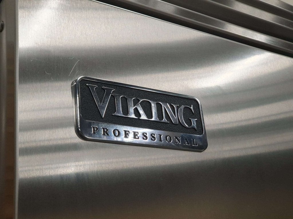 Luxe Viking inbouw koelkast / vriezer 120cm RVS, Niet ingevuld, 200 liter of meer, 60 cm of meer, Zo goed als nieuw