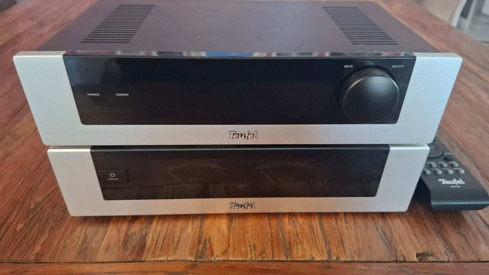 Teufel Raumfeld Stereo + decoderstation 6 + ampstation, Overige merken, Overige systemen, Ophalen of Verzenden, Zo goed als nieuw
