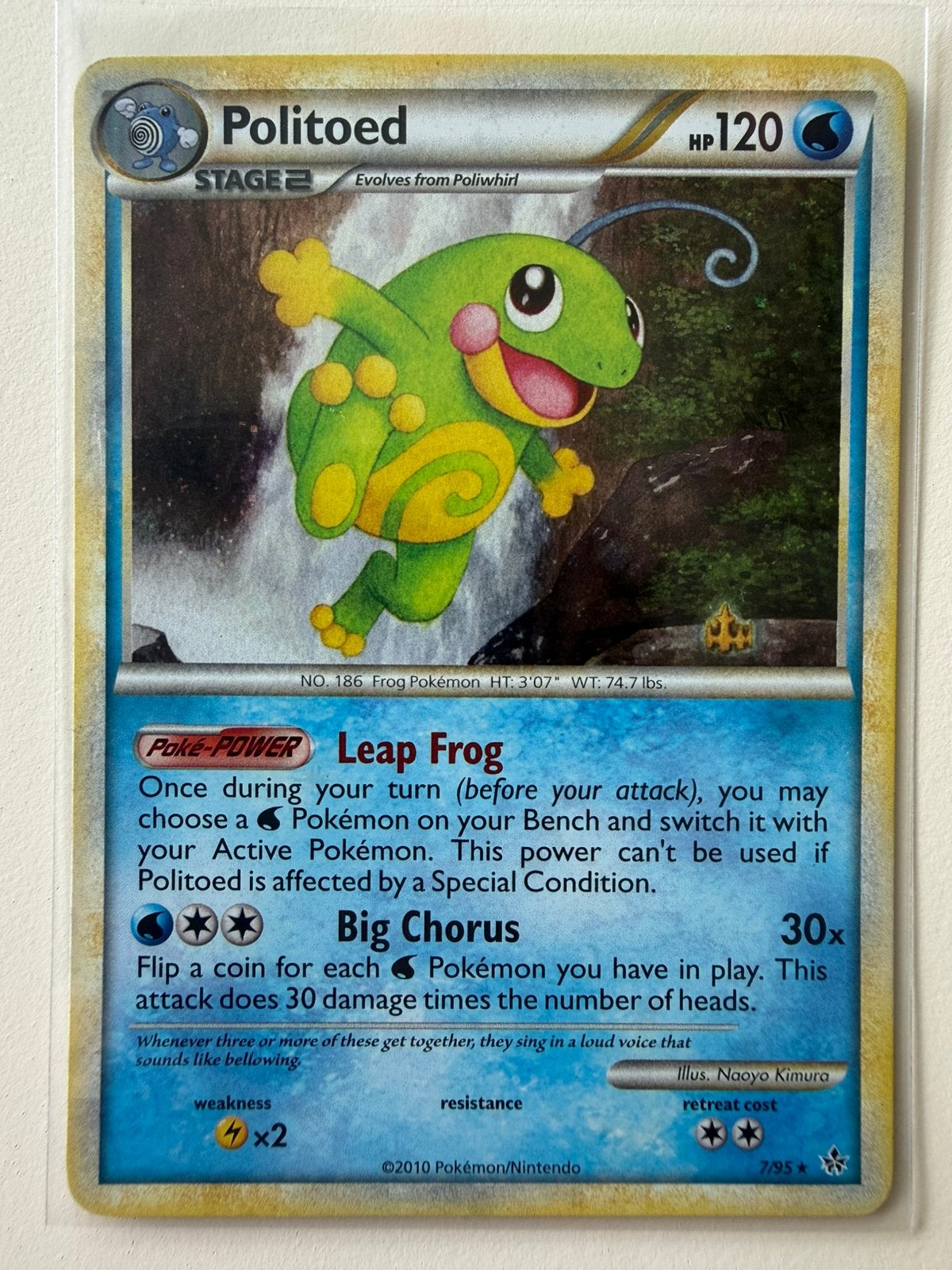 Politoed (Holo UL 7) Unleashed, Ophalen of Verzenden, Zo goed als nieuw