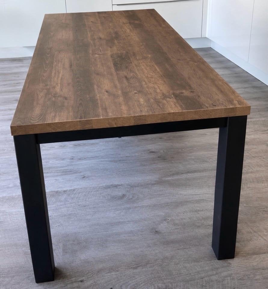 Eettafel Explosion 190x90 Lamulux - Mokka, Ophalen, 50 tot 100 cm, Zo goed als nieuw, Vijf personen of meer
