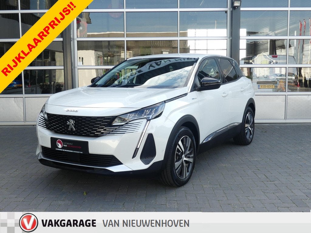 Peugeot 3008 HYbrid4 300 e-EAT8 Allure *t/m 10de bouwjaar ga, Auto's, Automaat, 4 cilinders, Met garantie (alle), Leder en Stof