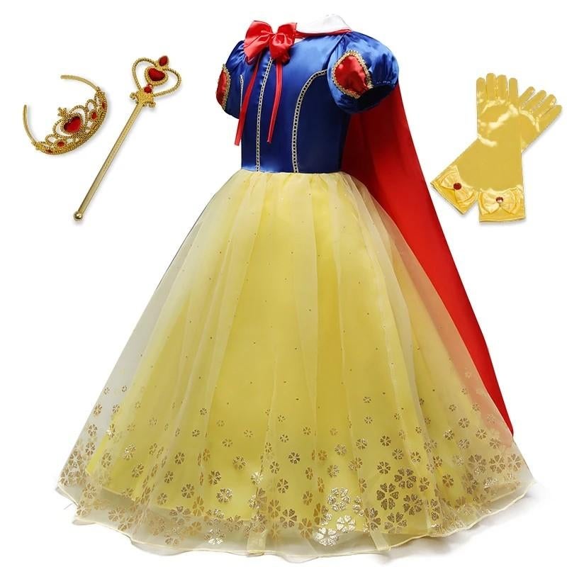 Sneeuwwitje Jurk met Accessoires - Prinsessenjurk, Kinderen en Baby's, Carnavalskleding en Verkleedspullen, Nieuw, Meisje, 110 t/m 116