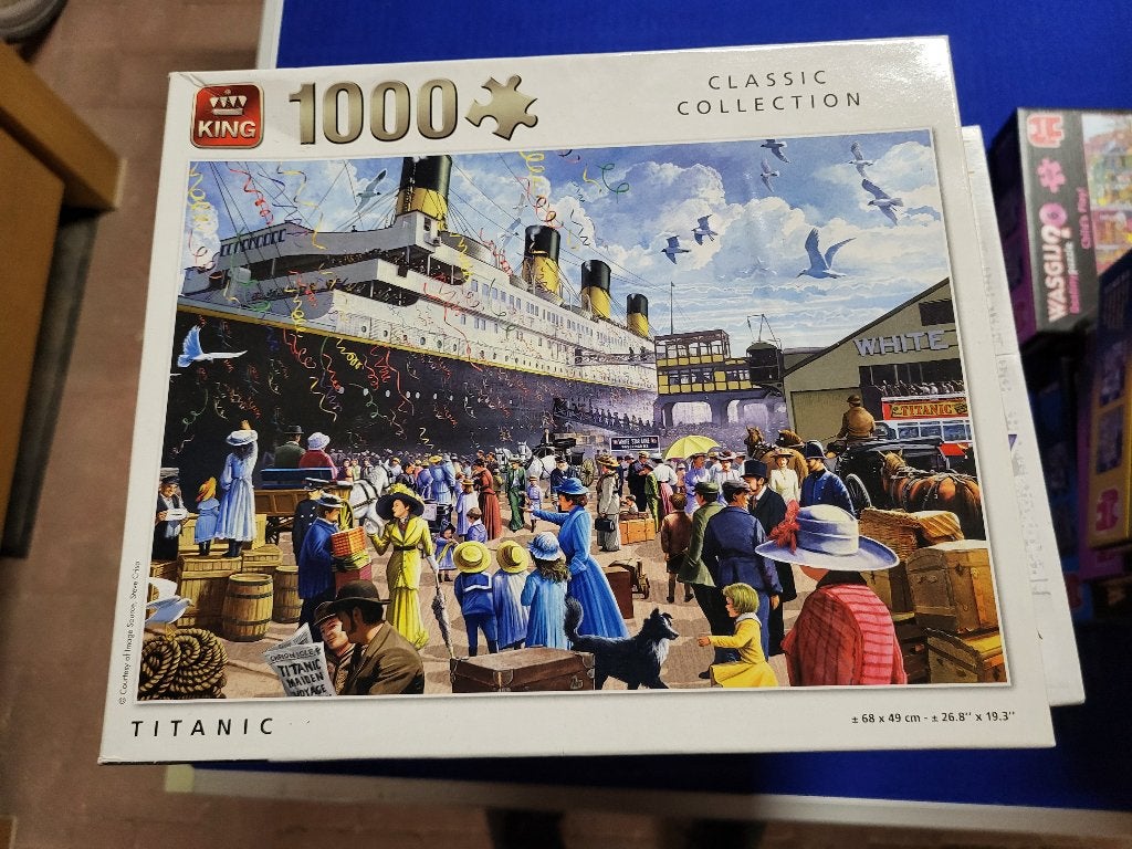 puzzel titanic, Ophalen, 500 t/m 1500 stukjes, Gebruikt, Legpuzzel