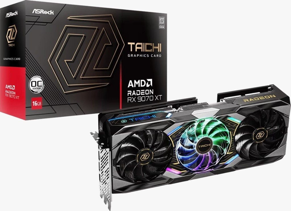ASRock AMD Radeon RX 9070 XT Taichi 16GB OC, AMD, GDDR6, Ophalen of Verzenden, Zo goed als nieuw