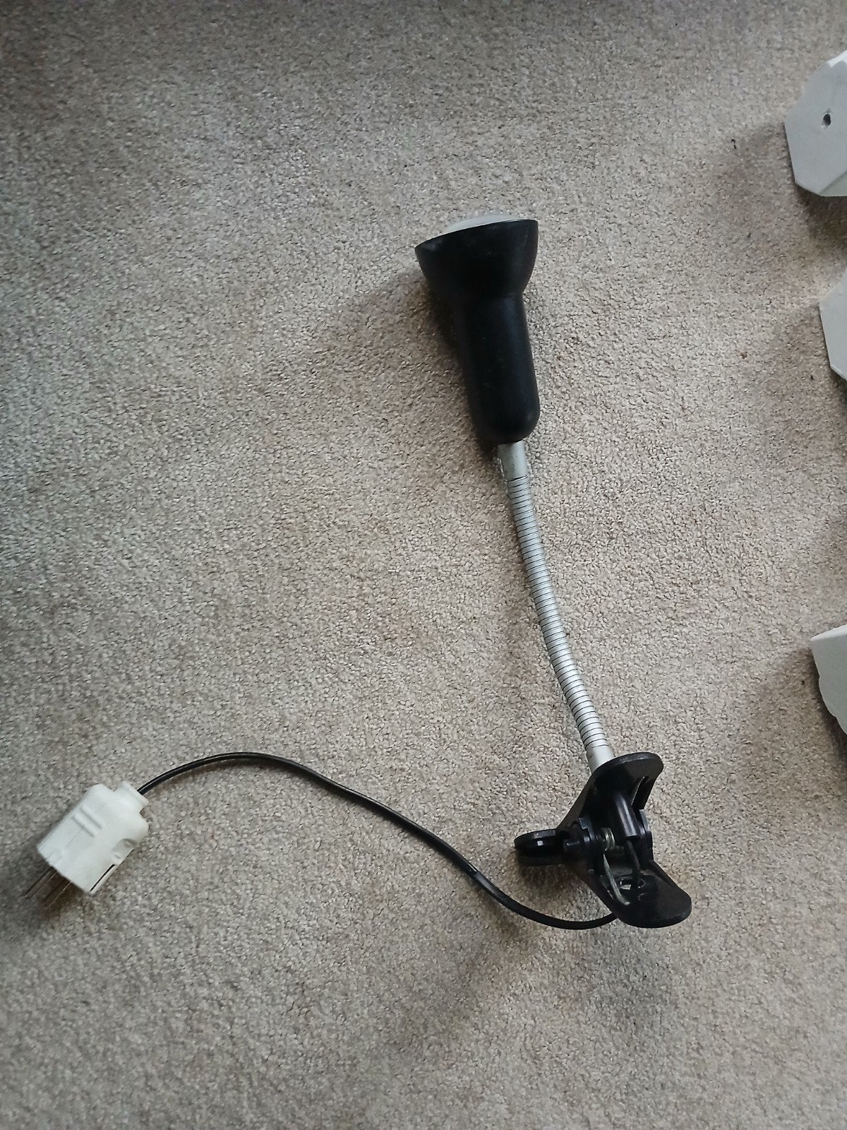 Flexibele klemlamp met E27 fitting, Ophalen of Verzenden, Gebruikt, E27 (groot), Overige typen